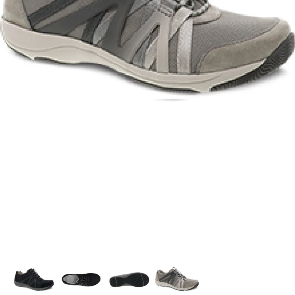 EUC Dansk Women’s Gray and Black Athletic Shoes Sz 39